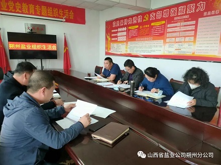 朔州盐业公司召开2022年度组织生活会